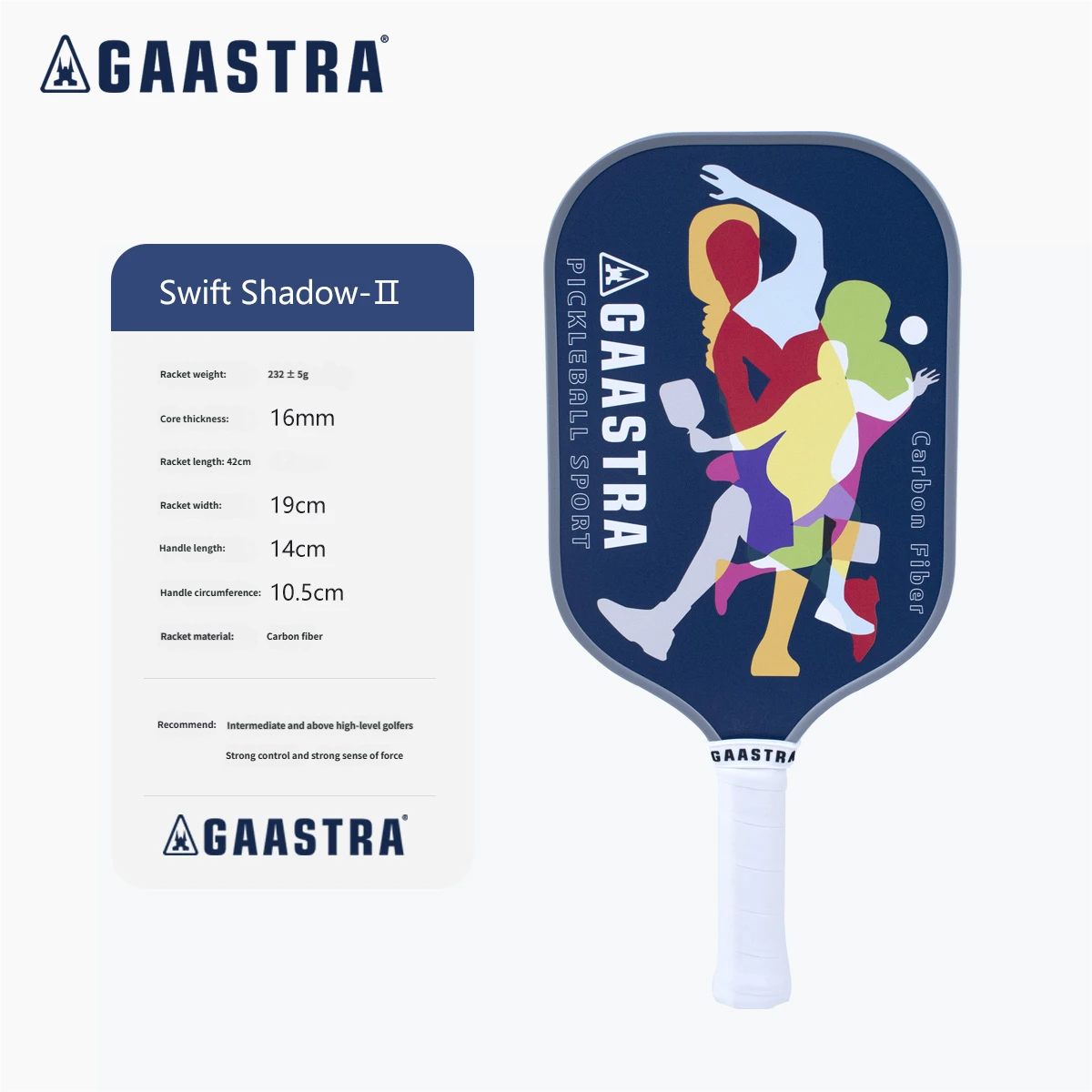 GAASTRA Swift Shadow-Ⅱ Advanced Pickleball Paddle